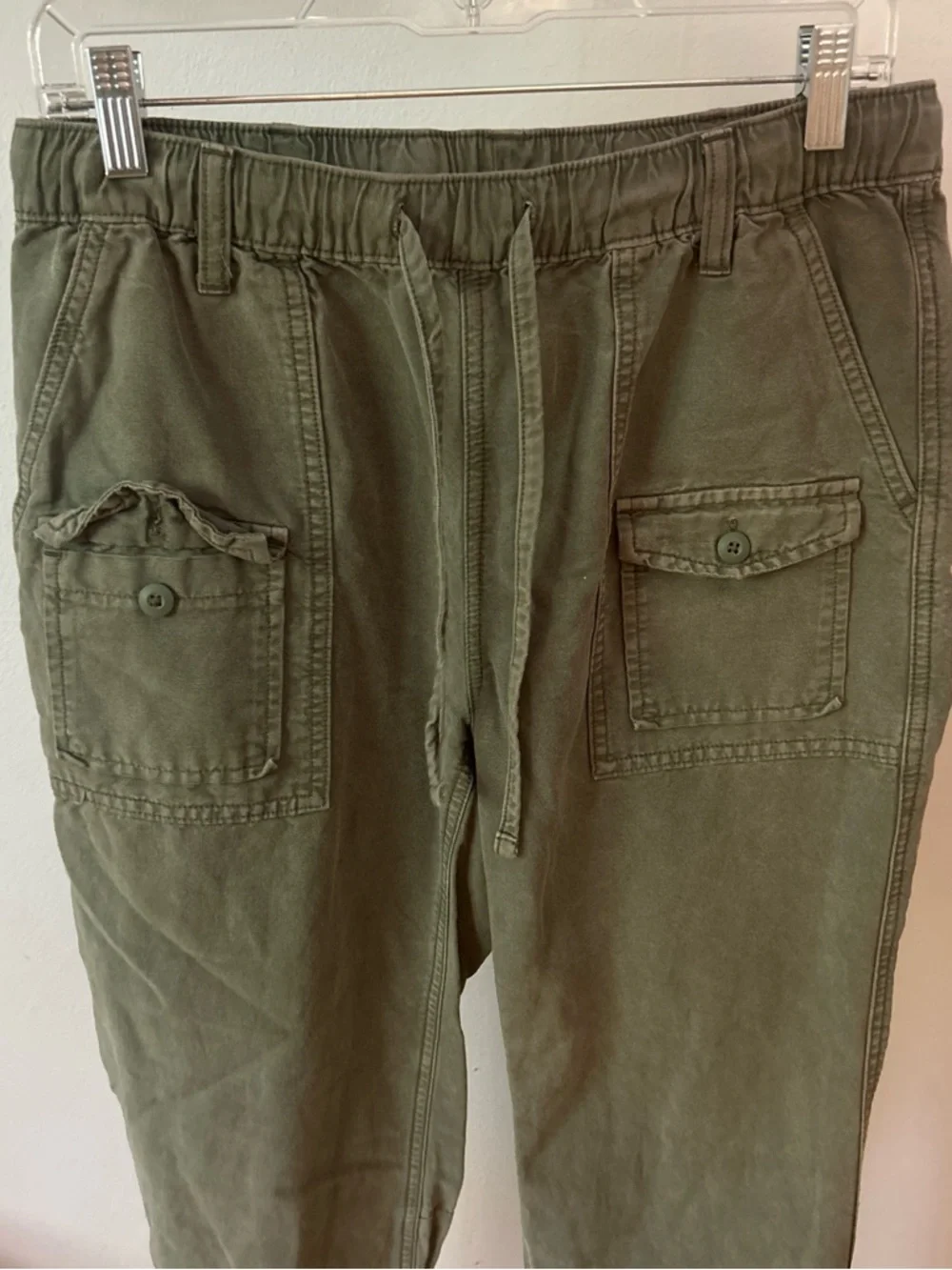aerie Olive Green Utility Cargo Joggers - Picture 2 of 2